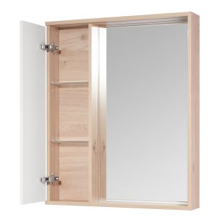 Зеркальный шкаф Акватон Бостон 60см белый/дуб эврика 1A240202BN010